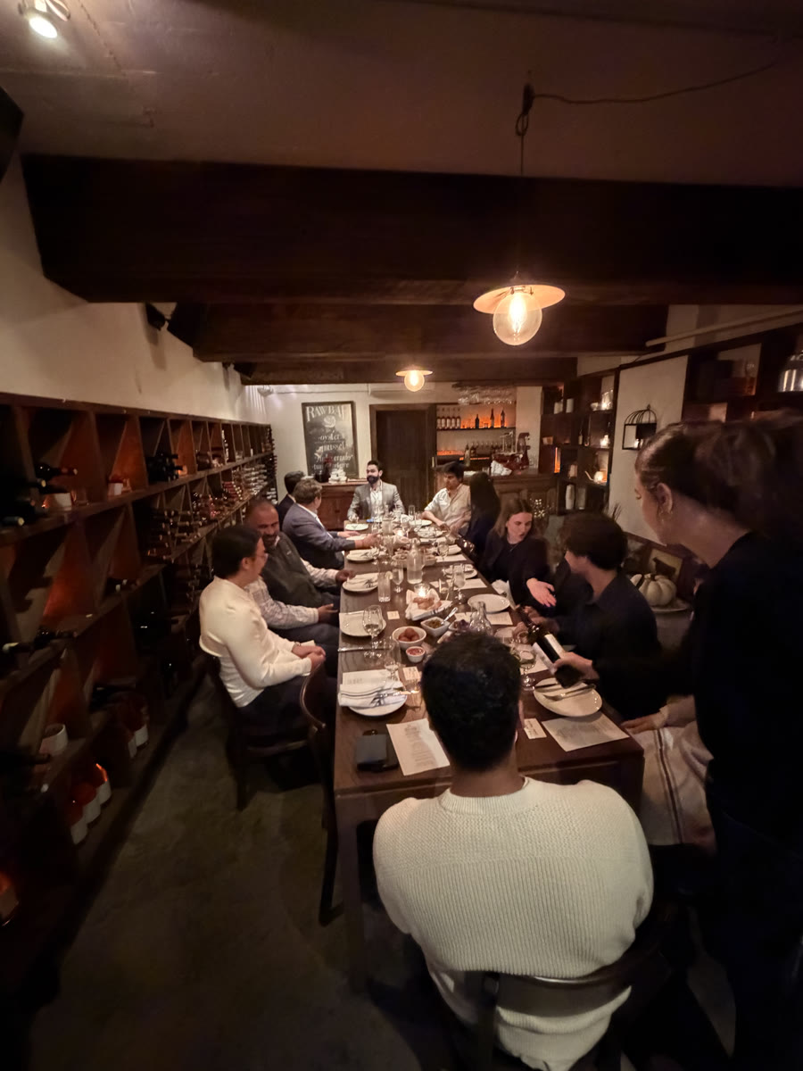 The Table dinner in session at Follia, New York